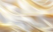 © 炳伟 梁 - 绸缎曲线纹理丝绸白金色华丽时尚背景