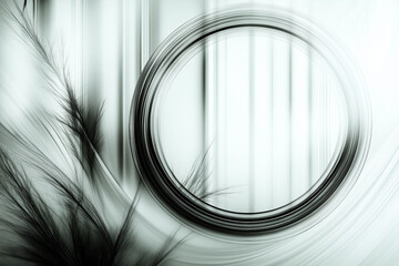 Wall Mural - Abstract 3d wallpaper with big circle