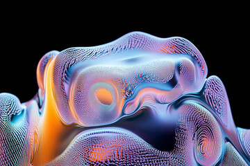 Poster - a close up of a colorful abstract design