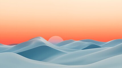 Poster - A minimalist wave design in soft gradients symbolizing smooth and seamless connectivity.