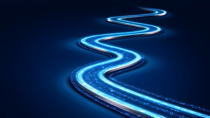 Poster - A conceptual image of a seamless loop of interconnected digital pathways.