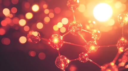 Poster - A smooth gradient background with overlapping glowing shapes forming seamless connections.