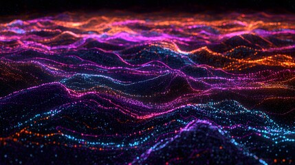 Poster - A conceptual layout of glowing arcs forming a seamless digital diagram.