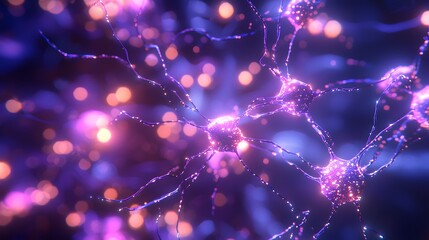Poster - A conceptual image of digital nodes glowing softly and connecting in a seamless flow.