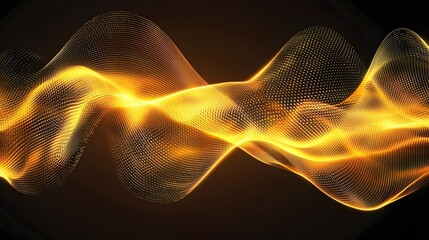 Aufkleber - An abstract representation of seamless communication with soft waves of light.