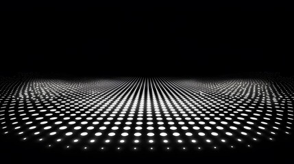 Poster - A clean, symmetrical grid of glowing dots and lines, representing seamless connectivity.