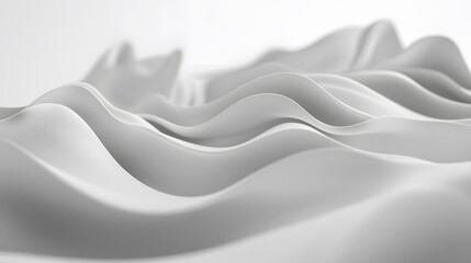 Poster - A clean layout of overlapping geometric layers forming a smooth abstract texture.