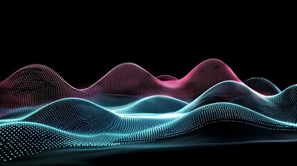 Poster - A conceptual visualization of seamless digital networks using glowing arcs and points.