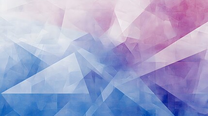 Poster - A minimalist abstract texture with translucent overlapping shapes in pastel gradients.