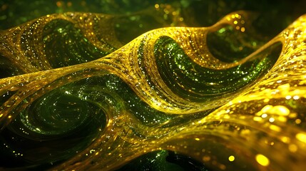 Poster - A conceptual design of translucent glowing pathways merging seamlessly into a unified pattern.