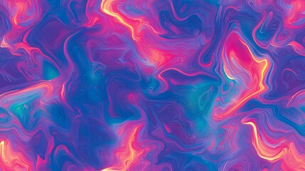 Poster - A glowing wave design with flowing arcs transitioning into a seamless digital pattern.