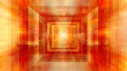 Aufkleber - Translucent overlapping rectangles arranged symmetrically to form a seamless gradient-filled composition.