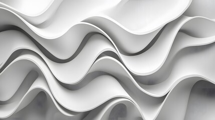 Poster - A clean representation of flowing ribbons in soft gradients merging into a unified abstract texture.