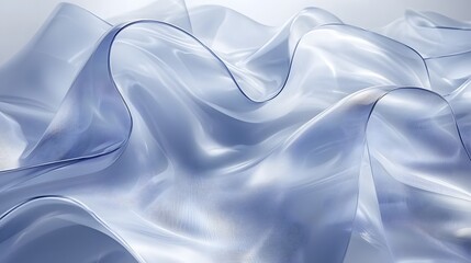 Poster - An abstract depiction of translucent flowing shapes creating a seamless digital motion.