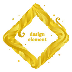 Aufkleber - Gradient abstract frame with flowing liquid shapes. Dynamic shapes and lines. Vector.