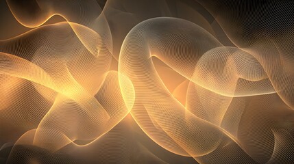 Poster - Abstract translucent circles glowing softly, creating a dynamic seamless effect.