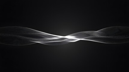 Poster - A minimalist design of glowing arcs merging seamlessly into a dynamic flow of connectivity.