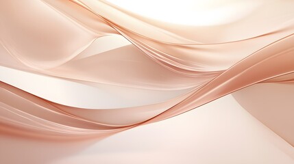Poster - Abstract ribbons in soft gradients connecting in a seamless flow, symbolizing smooth communication.