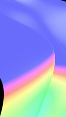 Aufkleber - Iridescent Wave Patterns with Vibrant Gradient Colors