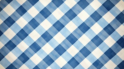 Blue Gingham Pattern Background