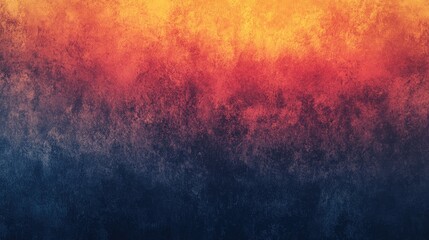 Wall Mural - a vibrant gradient showcasing a fiery orange to deep blue transition, creating a dynamic and warm at