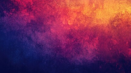 Poster - A vibrant abstract background featuring rich reds, oranges, and blues blending seamlessly.