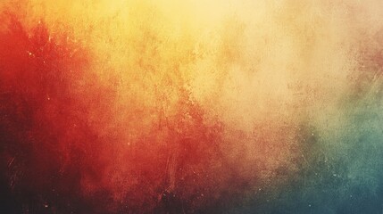 Poster - A vibrant abstract texture showcasing warm and cool colors blending together.