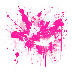 Poster - A vibrant splash of pink and white paint, creating an energetic and dynamic visual effect.