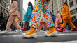 © OHMAl2T - Colorful fashion parade on a bustling city street