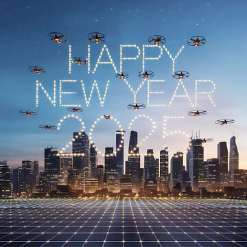 Happy New 2025 Year Cover of business diary for 2025 new year  Typography text 2025 font