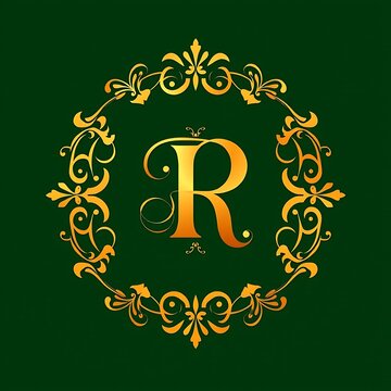 R logo design Digital,R logo pirmeam designe ai gnarater.