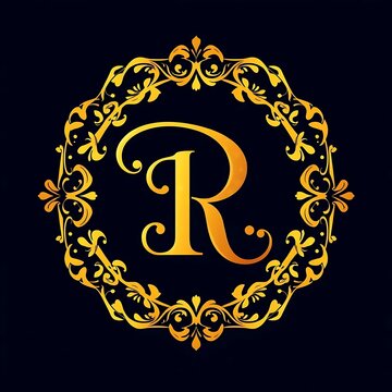 R logo design Digital,R logo pirmeam designe ai gnarater.