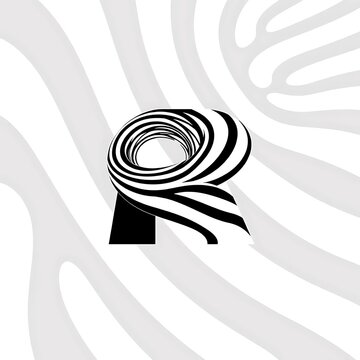R logo design Digital,R logo pirmeam designe ai gnarater.