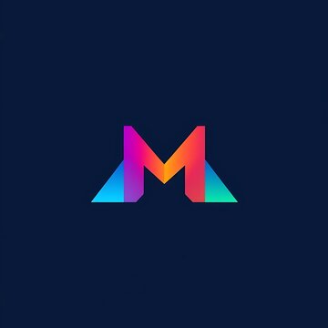 M logo template design,M logo designe ai gnarator.