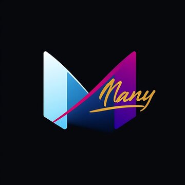 M logo template design,M logo designe ai gnarator.