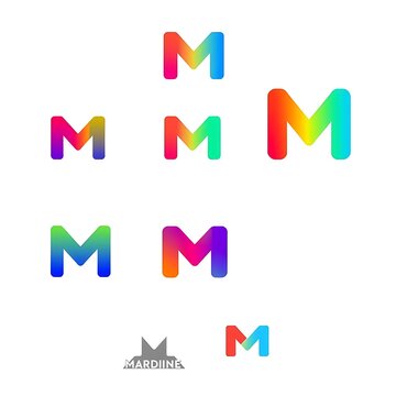 M logo template design,M logo designe ai gnarator.