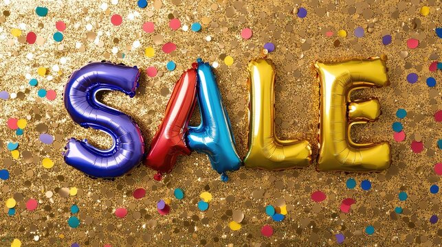 Foil balloons spelling 