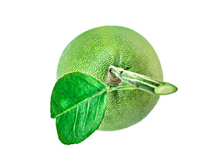 Wall Mural - Pomelo fruit isolated on a white background