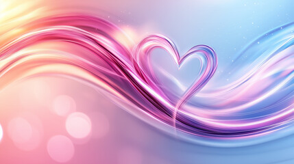 Poster - This artistic portrayal showcases vibrant sound waves that embody the essence of emotional love and connection