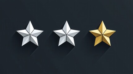 Poster - Clean and Sharp Vector Star Icons for Perfect Use in Digital Designs and Graphic Projects