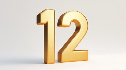 A clean and sharp 3D number 