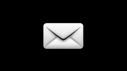 Poster - Simple Envelope Icon Representing Mail Symbol with Clean Design for Digital Use