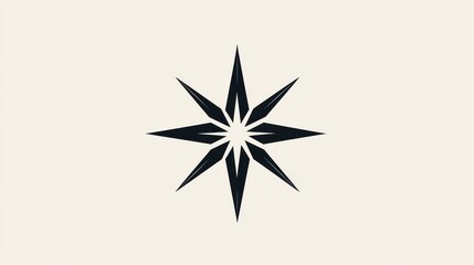 Poster - Simple Star Icon in Vector Form, Ideal for Logos and Web Design Applications