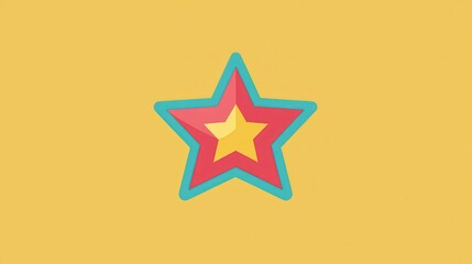 Poster - Minimalist Star Icon Featuring Clean Design Elements for Stylish Applications