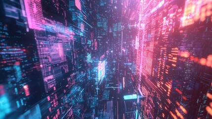 Poster - Innovative concepts in finance aerial digital art of energy stocks and urban landscapes in futuristic environments
