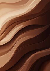 Aufkleber - mocha mousse color 2025,abstract wave patterns in shades of brown creating a warm, textured backgrou