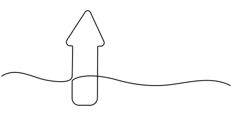 Aufkleber - continuous line drawing of horizontal double arrow symbol. abstract line art illustration, arrow pointing, Arrow Symbol Continuous Line Icon, One line drawing of arrows Left and right linear arrows. 