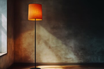 Wall Mural - Illuminated Simplicity, Floor lamp