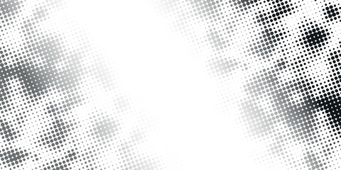 Wall Mural - dotted gradient halftone background. horizontal seamless dotted pattern in pop art style. abstract m