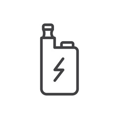 Fototapete - Electronic cigarette icon Simple outline vector logo